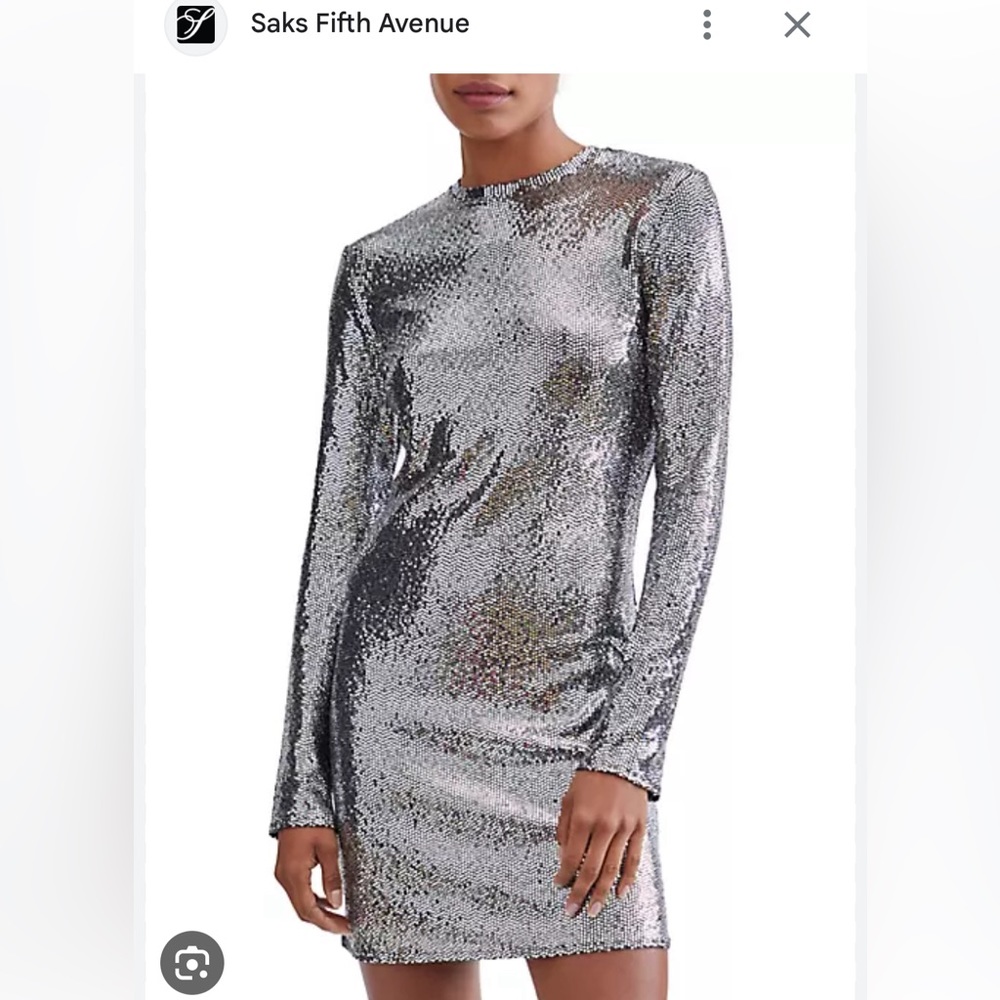 7 for all mankind sequin shift dress